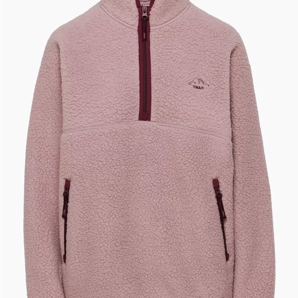 TNA Sweaters - TNA Pink Fleece Sweater